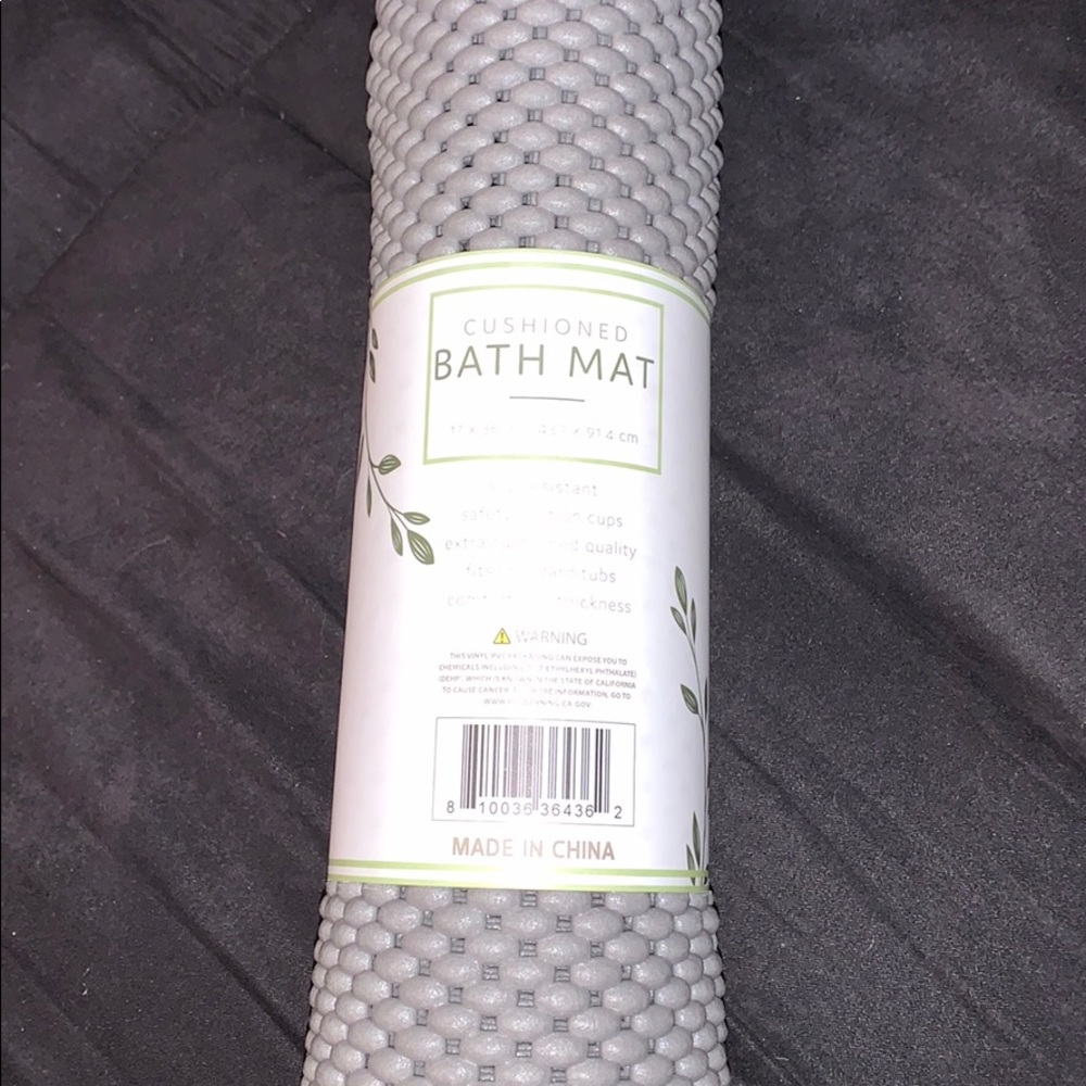 Cushioned bath mat